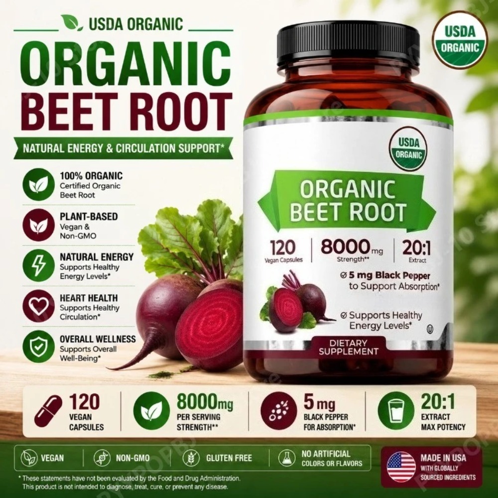 Valerian Root Capsule - Biologische Bietenwortelcapsules 20:1 Extract 8000mg, equivalent