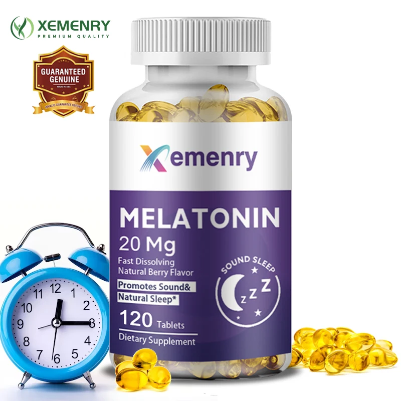 Valerian Root Capsule - Melatonine-softgels voor volwassenen helpen slapen te