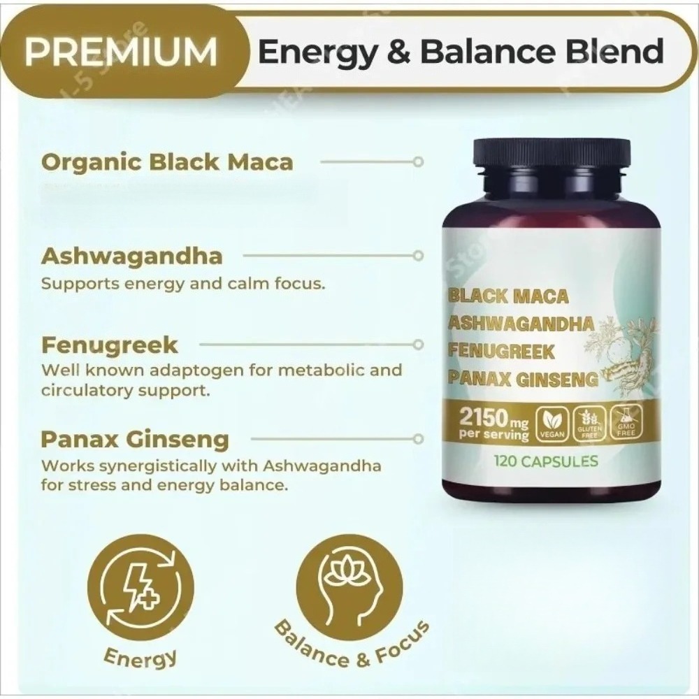 4-in-1 Biologische Zwarte Maca - Valerian Root Capsule recensie en prijs